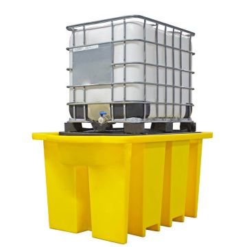 IBC Spill Pallet With Built-In Dispensing Area