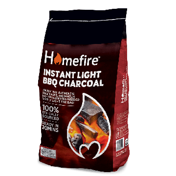 Instant Light Barbeque Charcoal  - 2 x 1kg 