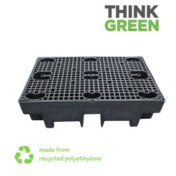 Recycled Spill Pallet for 2 barrels
